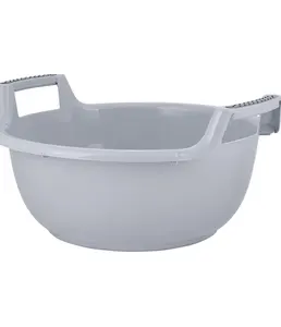 Таз Plast Team 16л круглый 445х430х215 мм серый шторм, РОССИЯ на скидке