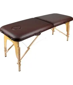 Массажный стол Atlas Sport складной 2-с деревянный 70 см (коричневый)- на скидке
