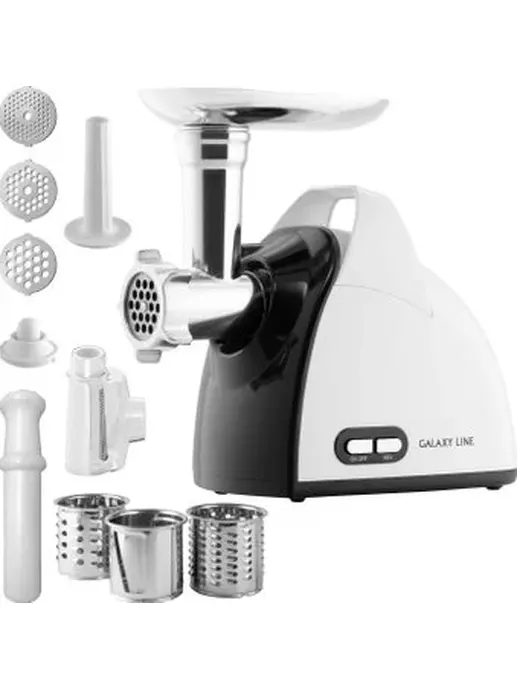 Мясорубка электрическая Galaxy LINE GL 2420 белый с серым