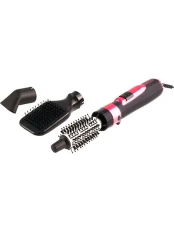 Фен-расческа Galaxy LINE GL 4406 черный с розовым
