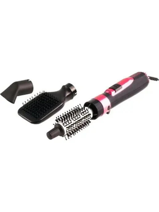 Фен-расческа Galaxy LINE GL 4406 черный с розовым