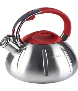Чайник со свистком Galaxy LINE GL 9208, серый на скидке