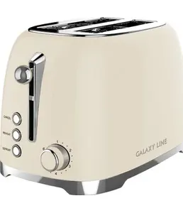 Тостер электрический Galaxy LINE GL 2918, крем-брюле на скидке
