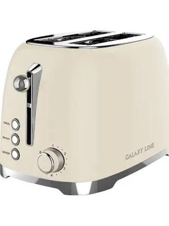 Тостер электрический Galaxy LINE GL 2918, крем-брюле