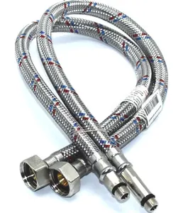 Гибкая подводка для смесителей VALFEX нерж.сталь М10*18-1/2" 60 см (75 на скидке