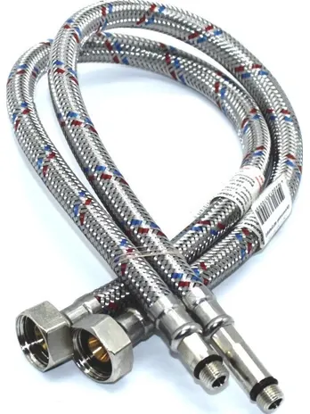 Гибкая подводка для смесителей VALFEX нерж.сталь М10*18-1/2" 60 см (75