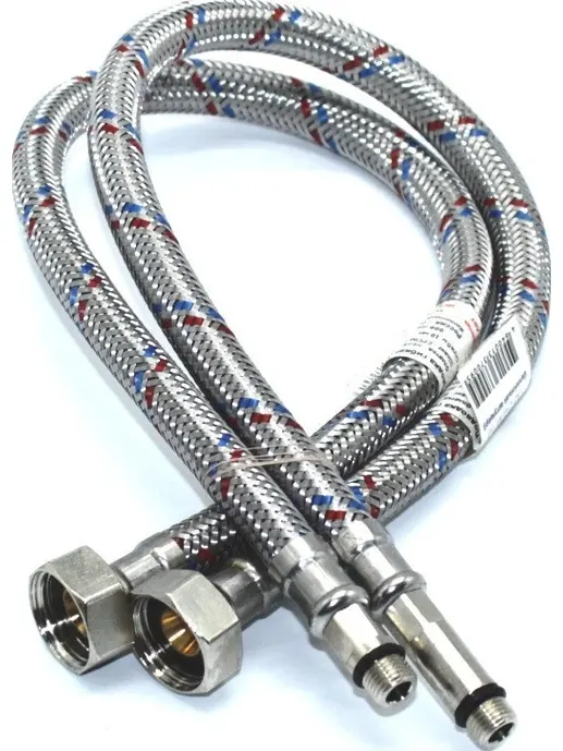 Гибкая подводка для смесителей VALFEX нерж.сталь М10*18-1/2" 60 см (75