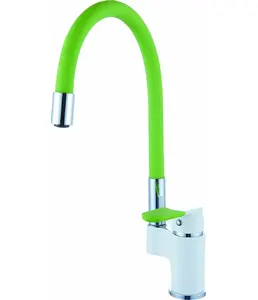 Смеситель для кухни с гибким изливом D87-437114PY на скидке