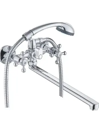 CB330-23 Смеситель CRONWIL для ванны двухвентильный, с плоским  изливо