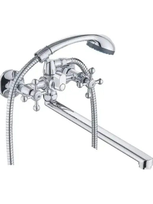 CB330-23 Смеситель CRONWIL для ванны двухвентильный, с плоским  изливо