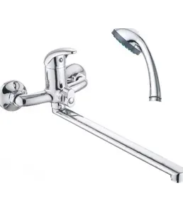 CD038-22 Смеситель CRONWIL для ванны однорычажный, с плоским изливом на скидке