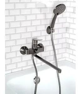 Д168-22QH Смеситель для ванны с длинным плоским изливом на скидке