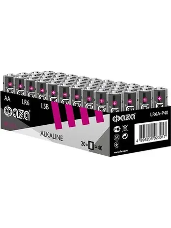 LR6A-P40 ФАZА Alkaline Pack-40