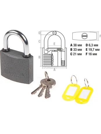 Замок навесной 50мм STARTUL STANDART (ST9084-50)