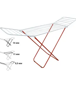Сушилка для белья напольная, 16м, серия Maria, бело-красная, PERFECTO на скидке