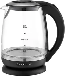 Чайник электрический Galaxy LINE GL 0559, черный на скидке