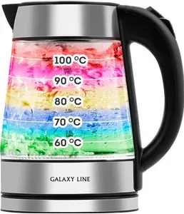 Чайник электрический Galaxy LINE GL 0561, стекло на скидке