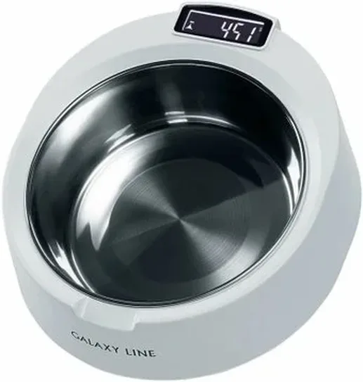 Весы с чашей электронные Galaxy LINE GL 2890, белый