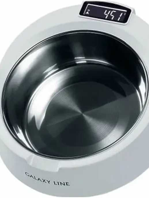 Весы с чашей электронные Galaxy LINE GL 2890, белый