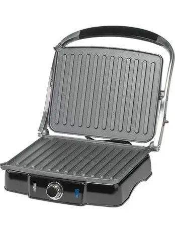 Гриль электрический Galaxy LINE GL 2961, черный с серебристым