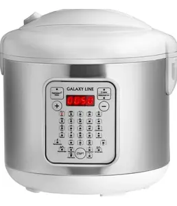 Мультиварка Galaxy LINE GL 2646, белый с серебристым на скидке