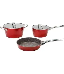 Набор посуды Galaxy LINE GL 9515, красный на скидке