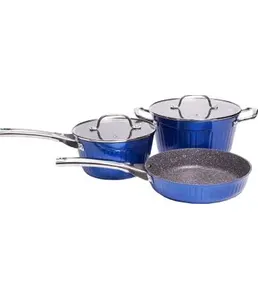 Набор посуды Galaxy LINE GL 9515, синий на скидке