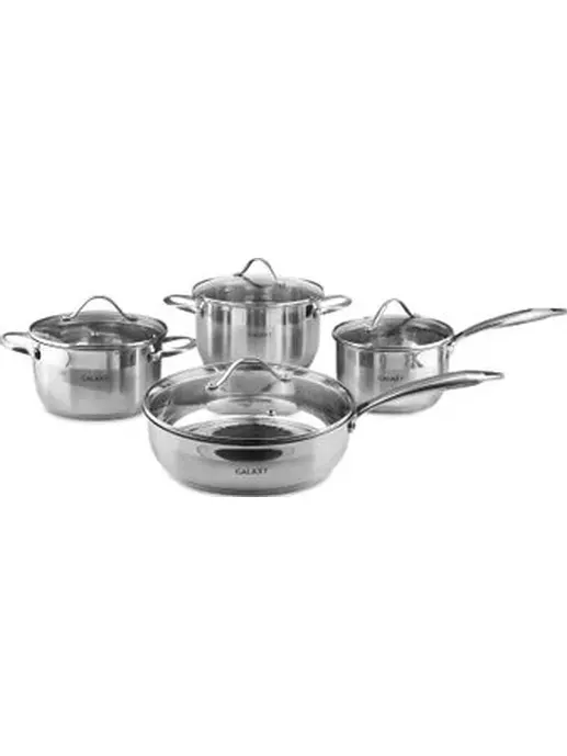 Набор посуды Galaxy LINE GL 9506, серый