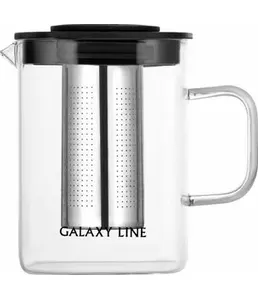 Чайник заварочный Galaxy LINE GL 9359, черный на скидке