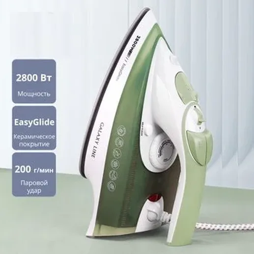 Утюг Galaxy LINE GL 6134, зеленый с белым