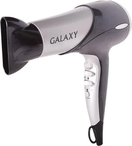Фен для волос Galaxy LINE GL 4306, серебристый с черным