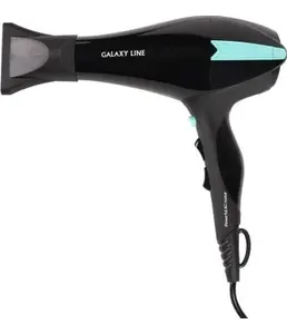 Фен для волос профессиональный Galaxy LINE GL 4339, черный с бирюзовым на скидке
