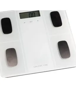 Весы напольные многофункциональные Galaxy LINE GL 4854, белый на скидке
