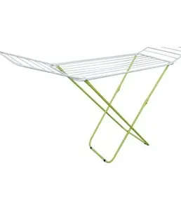 Сушилка для белья напольная, PERFECTO LINEA Bona, бело-зеленая на скидке