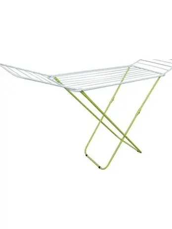Сушилка для белья напольная, PERFECTO LINEA Bona, бело-зеленая