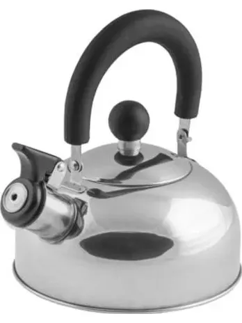Чайник со свистком, нержавеющая сталь,  PERFECTO LINEA, Holiday, сереб