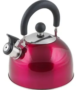 Чайник со свистком, нержавеющая сталь,  PERFECTO LINEA Holiday, вишнев на скидке