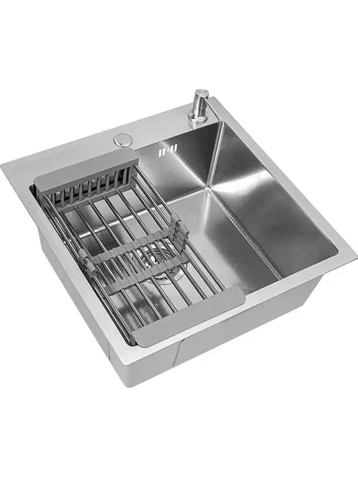 Комплект BASIC мойка 500*500, коландер, дозатор SATIN DECOR