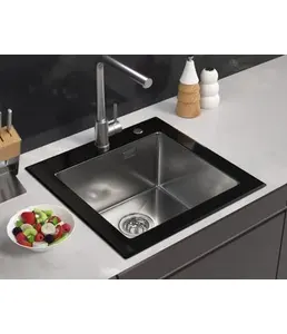 Мойка ARFEKA ECO AR 500*500 GS BLACK GLASS + SATIN на скидке