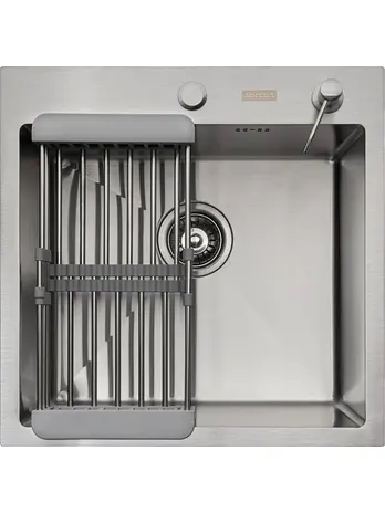 Комплект ASTRA мойка 500*500, коландер, дозатор SATIN DECOR