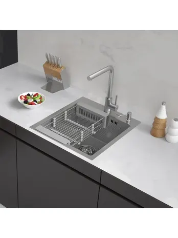 Комплект ASTRA мойка 450*500, коландер, дозатор SATIN DECOR