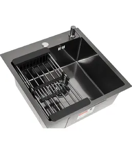 Комплект ASTRA мойка 550*500, коландер, дозатор BLACK DECOR на скидке