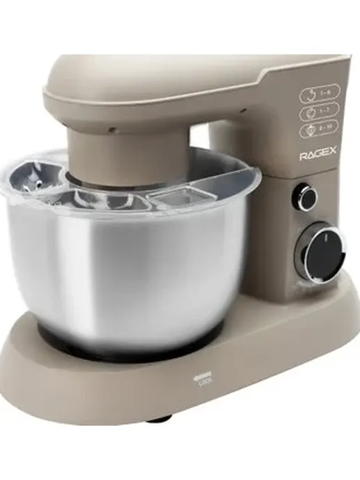 Планетарный миксер 3 в 1 RAGEX R006, 4л, 1500Вт, цвет: 110 (бежевый)