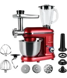 Кухонный комбайн 9 в 1 RAGEX R101, 4.5л, 1500Вт, цвет: 600 (красный) на скидке