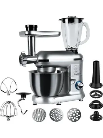 Кухонный комбайн 9 в 1 RAGEX R101, 4.5л, 1500Вт, цвет: 900 (серебристы