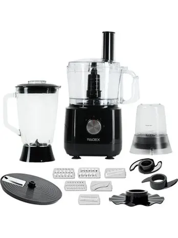 Кухонный комбайн 12 в 1 RAGEX R103, 1.2л, 1000Вт, цвет: 000 (черный)