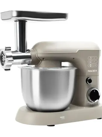 Кухонный комбайн 11 в 1 RAGEX R106, 5.2л, 1500Вт, цвет: 110 (бежевый)
