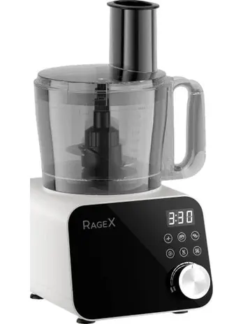 Кухонный комбайн 6 в 1 RAGEX R110, 2.5л, 1200Вт, цвет: 202 (светло-сер