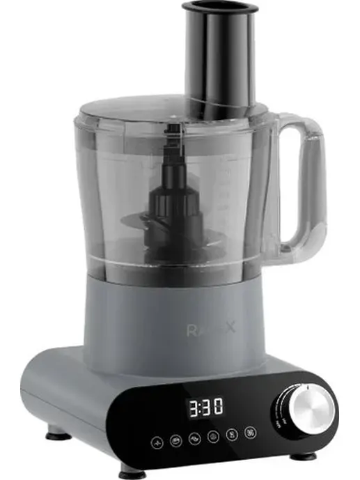 Кухонный комбайн 6 в 1 RAGEX R111, 2.5л, 1200Вт, цвет: 200 (темно-серы