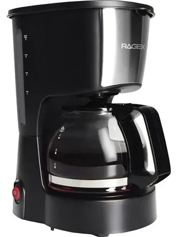 Капельная кофеварка RAGEX R402, 600мл, 600Вт, цвет: 000 (черная)